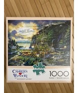 Charles Wysocki 1000 Piece Jigsaw Puzzle Moonlight &amp; Roses Buffalo Complete - $11.88
