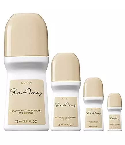 Avon Far Away Roll-on Anti-perspirant Deodorant Size 2.6 oz (4-Pack) - $17.99