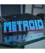 Metroid Nintendo 3D Printed Logo Sign Retro Pixel Art Video Game Desk Decor - $14.69