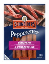 Schneiders Pepperettes Sausage Sticks European Flavor 300g -Free Shipping - $29.03