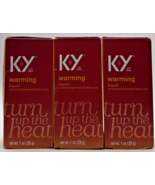 3x K-Y Warming Liquid Sensorial Personal Lubricant 1 Oz Exp 04/26 - $26.75