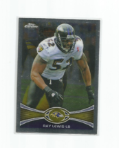 Ray Lewis (Baltimore Ravens) 2012 Topps Chrome Card #121 - £2.34 GBP
