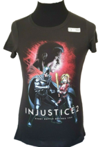 LootCrate INJUSTICE 2 Unisex Childrens  Medium Tee Shirt Multicolor on Black - $9.50