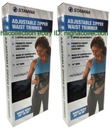 2 x Microban Stamina Adjustable 3 Zipper 10 Waist Trimmer Sizes 28&#39;&#39; To ... - $36.54 CAD