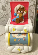 Fisher Price TEDDY BEDDY BEAR Musical Jack-in-the-Box Toy - VINTAGE 1987 - £16.28 GBP