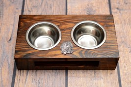 A dog’s bowls with a relief from ARTDOG collection - Afghan Hound - £28.48 GBP