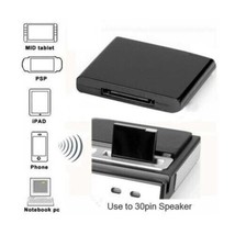 Bluetooth Music Audio Receiver Adapter For Sounddock 30-Pin Apple Iphone IPOD Do - £7.66 GBP
