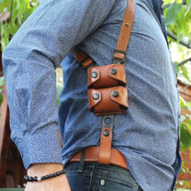 Fits Taurus 856 38 Spl Revolver 6-Shot 2”BBL Leather Shoulder Holster #1523# RH image 5