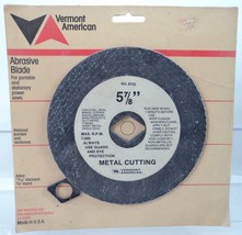 NEW Vermont American 5-7/8&quot; METAL CUTTING Circular Saw Abrasive Blade No... - £7.78 GBP