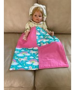Handmade by PZQUILTS  Baby Doll Quilted Blanket with Unicorns - $16.95