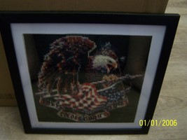 Hand Diamond Art Painting a flying Eagle with the American Flag These Co... - £46.93 GBP