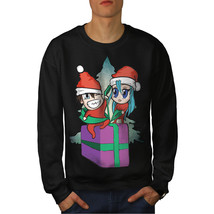 Wellcoda Elf Gift Love Mens Sweatshirt, Festive Casual Pullover Jumper - £23.90 GBP+