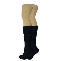 Black Slouch Boot Socks for Women Extra Long and Heavy Shoe Size 5-10 - £7.69 GBP+