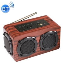 KingNeed S409 Wooden Portable Speaker 5W + 2 BASS + WIFI BT + Free Call Voice - £48.65 GBP