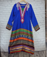 Handmade Kurti Kurta Dress Multicolor Womens Sz Small S See Measurements... - £19.46 GBP