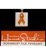 HomeStudio Arts Childhood Cancer Awareness Scrabble Tile Pendant Sterlin... - $380.13 MXN