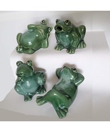 Garden Frog Statue, choose 1 of 4 different styles, Porcelain frog figurine - £10.38 GBP