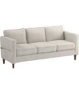 Mellow Hana Modern Linen Fabric Loveseat/Sofa/Couch With Armrest, Sand Grey - £289.47 GBP