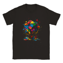 Collection Geek Design tee shirt Rubik&#39;s Cube Puzzle Logic Colors t shir... - $27.36