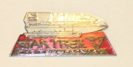 Star Trek V: The Final Frontier Movie Galileo Shuttle Metal Cloisonne Pin 1989 - £7.69 GBP