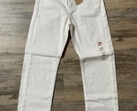 Levi&#39;s Wedgie Straight Leg High Rise White Denim Short Jeans Choose Size... - $28.49