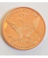 1 A.V.D.P. oz Copper .999 Fine USA American Eagle They&#39;re Here - €2,55 EUR