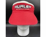 VTG Hurley International Visor Golf Tennis Red White Roadhouse Adjustabl... - £9.33 GBP