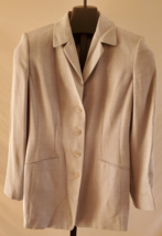 Linda Allard Ellen Tracy Blue Wool Blend Suit jacket Blazer Misses Size  4 - £15.56 GBP