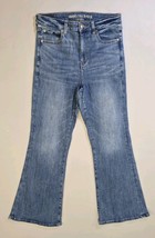 American Eagle Super Hi-Rise Flare Size 8 Short Stretch Jeans 30x28 With... - €7,38 EUR