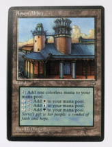 1995 AYSEN ABBEY MAGIC THE GATHERING LAND MTG GAME TRADING CARD VINTAGE ... - £5.34 GBP