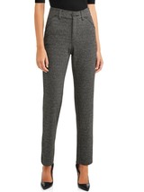 Time And Tru Women&#39;s Knit Trouser Pants Size 14 Avg Tweed Color NEW - £17.42 GBP