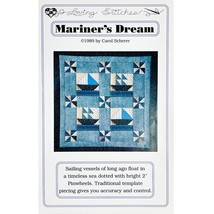 Mariners Dream Sailing Ship Boat Quilt PATTERN by Carol Scherer Loving Stitches - £7.18 GBP
