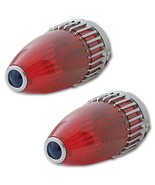 59 Cadillac Red Tail Light Lamp Lens &amp; Chrome Bezel w/ Blue Dot Assembly... - $1,452.56 MXN