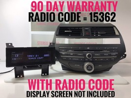&quot;HO399A&quot; HONDA Accord Radio  6 Disc Changer CD Player XM Premium Sound 3PA1 - £101.53 GBP