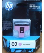 HP Photosmart Ink Cartridge - 02 Light Magenta - BRAND NEW CARTRIDGE GRE... - $14.84