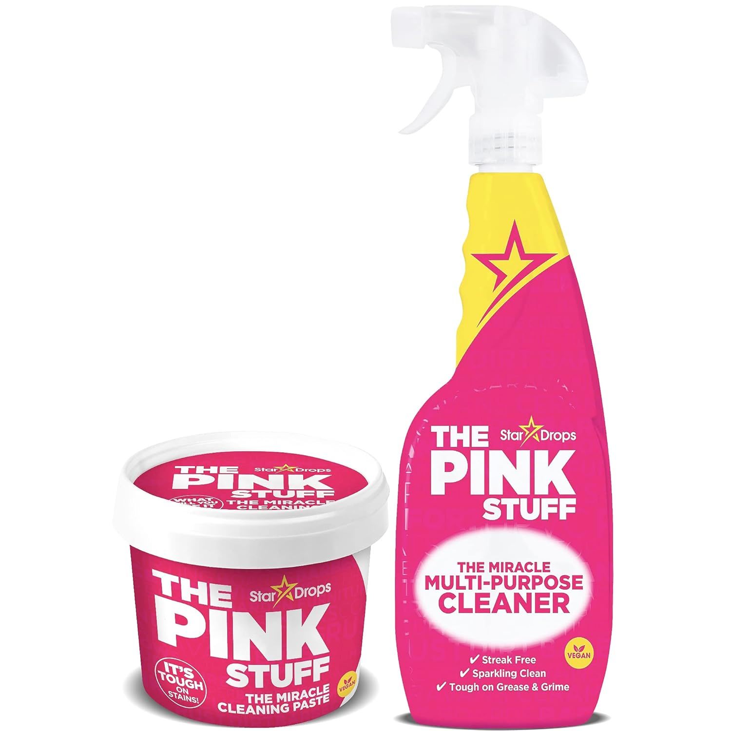 - The Pink Stuff - The Miracle Cleaning Paste And Multi-Purpose Spray 2-Pack Bun