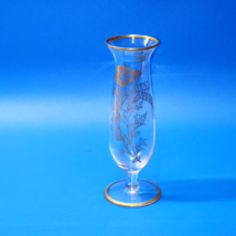 Vintage BUD VASE From SILVER CITY Glass - 50th Anniversary - 7&quot; Footed P... - $16.29
