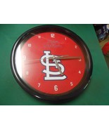 Great Collectible Battery Operated Wall Clock- ST. LOUIS CARDINALS 11.5&quot; - £19.15 GBP
