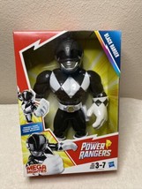 Playskool Heroes Mega Mighties Power Rangers Black Ranger 10&quot; Figure Toy NEW - £12.17 GBP