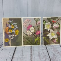 Vintage Thor E. Gyger Switzerland Postcard Set 3 Christmas Rose - Viola ... - $13.57