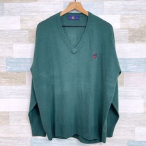 POLO Ralph Lauren Cashmere Sweater Green Golf VTG Mens XL - $188.09