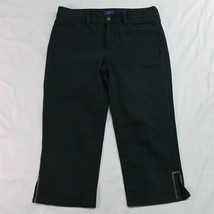 NYDJ 4 Lift Tuck Crop Black Stretch Denim Jeans - £8.48 GBP