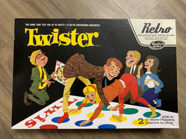 Twister Retro Series Board Game Party Fun Hasbro 1966 Remake Complete - £25.37 GBP