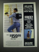 1991 Sears Wagner Model 15593 paint Spray gun Ad - $18.49