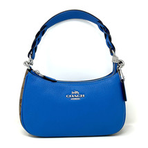NWT Coach Leather Teri Shoulder Bag In Signature Canvas - £158.27 GBP