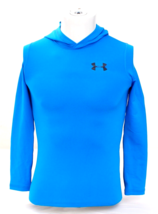 Under Armour ColdGear Blue Hooded Shirt Hoodie Youth Boy&#39;s M NWT - $69.29