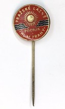Vintage Prague Czech Republic Souvenir Collector Badge Pin Spa Bath Water - $12.00