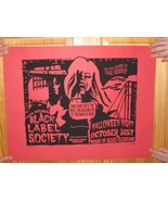 Black Label Society Poster Silkscreen October 31st Signed and Numbered The - $1,677.35 MXN