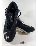 Men's UNDER ARMOUR FOOTBALL CLEATS Surge ll 1215740- 011 Size 11.5 BLK/WHT - $40.99