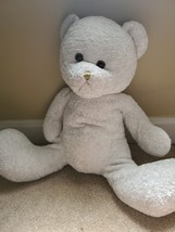 Vintage Cuddle Wit White Teddy Bear Plush Stuffed Animal - £19.26 GBP